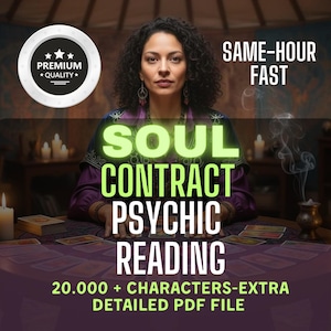 Soul Contract Psychic Reading | Love, Karma & Past Life (Personalized PDF)