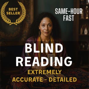 Blind Psychic Tarot Reading, Same Day Insight, Spiritual Guidance, Accurate Love Reading, Fast and Detailed Psychic Session