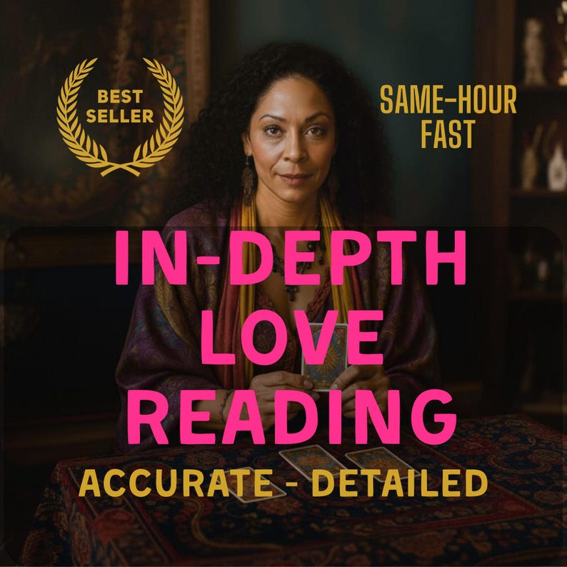 In-Depth Love Tarot Reading, Same Hour Psychic Insights,Real Medium Insight,Accurate Reading image 1
