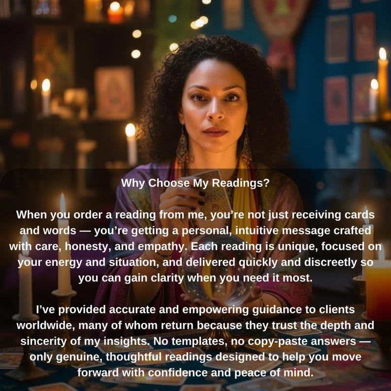 In-Depth Love Tarot Reading, Same Hour Psychic Insights,Real Medium Insight,Accurate Reading image 2