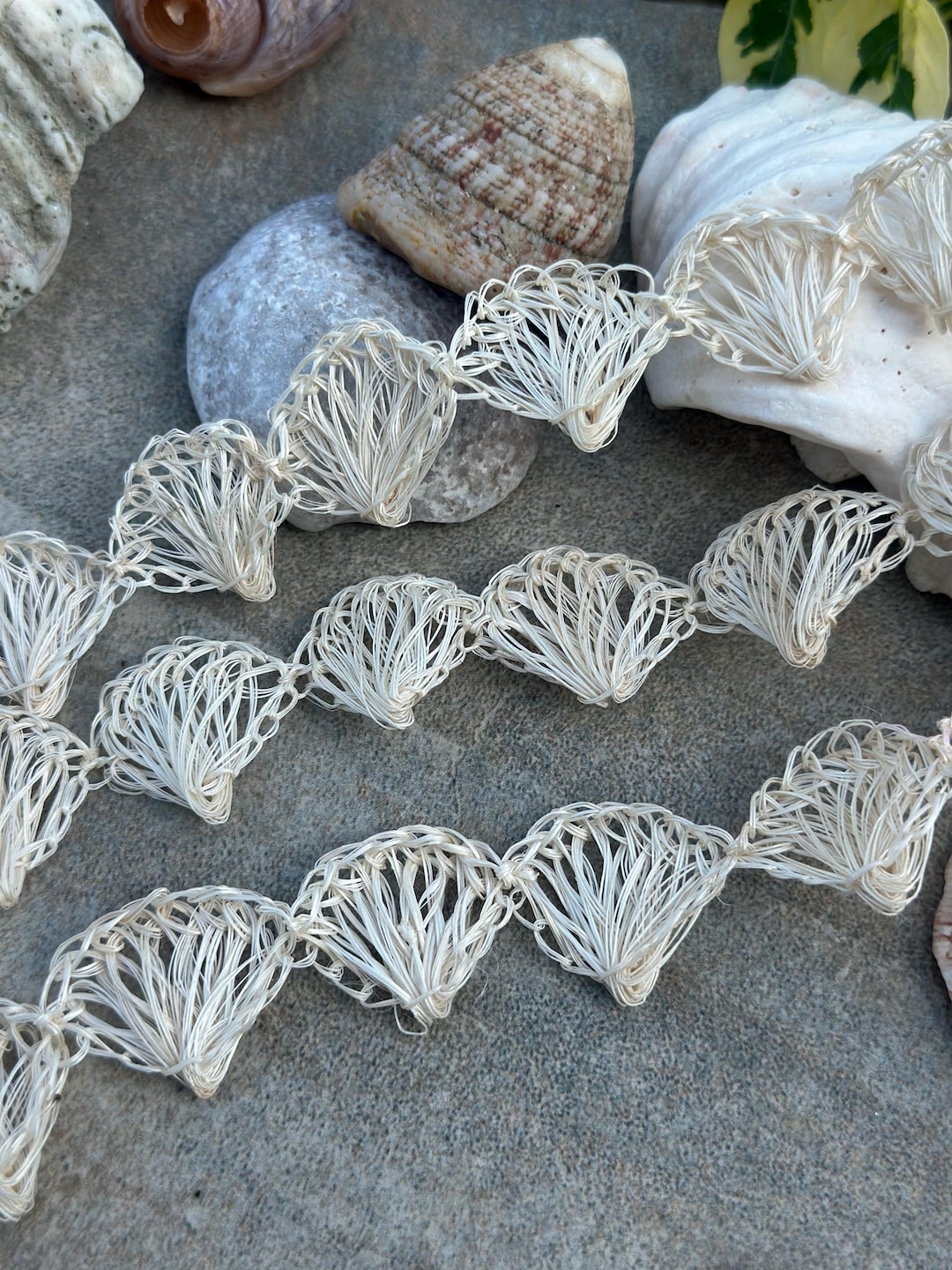 Handmade in the Philippines, Natural Abaca Shell Crochet, Hemp Rope ...