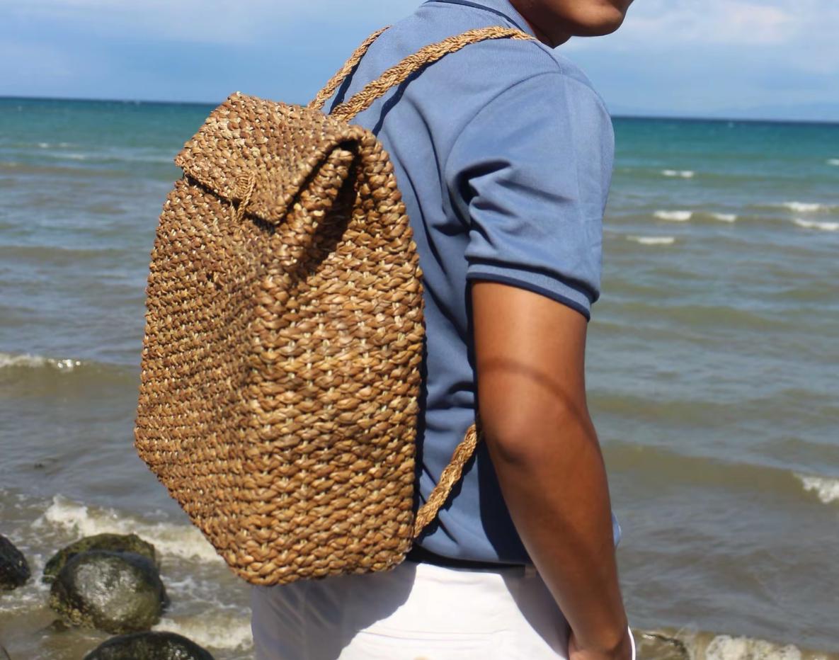 Backpack Handwoven リュック・バックパック using MODESTFASHIONDESIGNERS.COM – hope of bag a Leaves Pandan リュック・バックパック