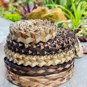 Gevlochten zigzagpatroon | Handgemaakt geweven ontwerp | Boho en ambachtelijke stijl voor het maken van ontwerpen