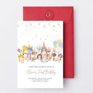 Princess Birthday Invitation | Printable Kids Party Invite | Customizable Fairy Tale Theme | Instant Download | Girls’ Royal Birthday Invite