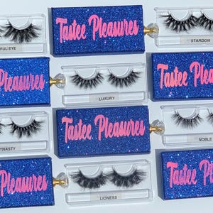 Ciglia di visone 100% 3D di alta qualità/Ciglia soffici/Ciglia a strisce/Ciuffi