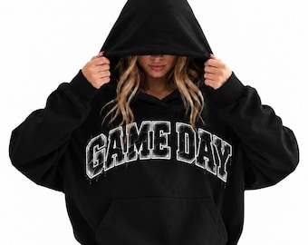 Oversized Boxy Sweatshirt Unisex, Hoodie Minimalist Game Day Pullover, Relaxed Streetwear for Fall Winter