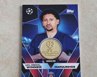 Tarjeta ganadora de medalla Marquinhos ucl
