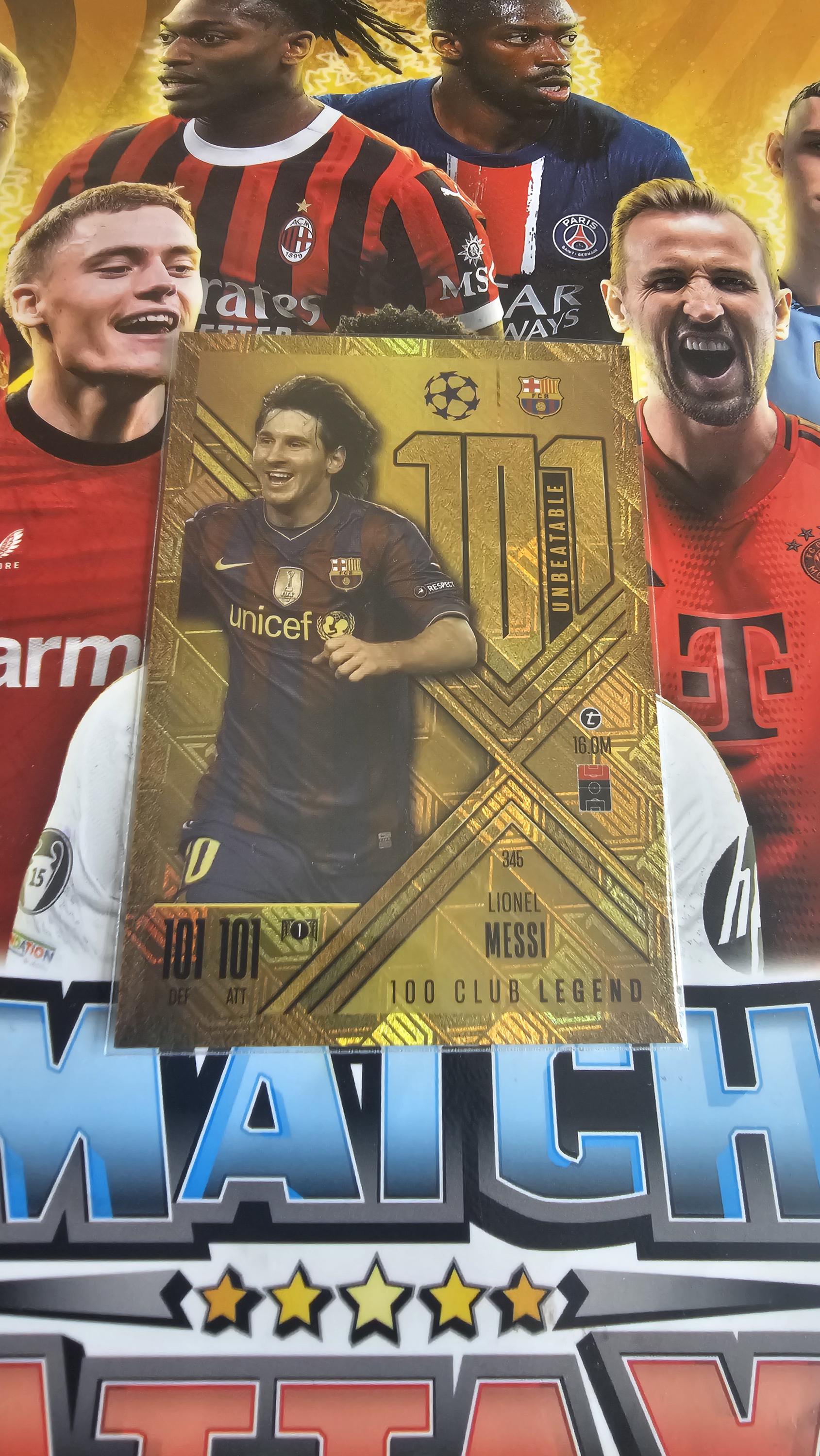 MATCHATTAX   リオネル・メッシ　超激レアカード Messi match attax card - Etsy 日本