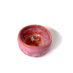 Handmade Pink Ceramic Ring Dish