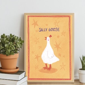 Silly Goose A4 Print