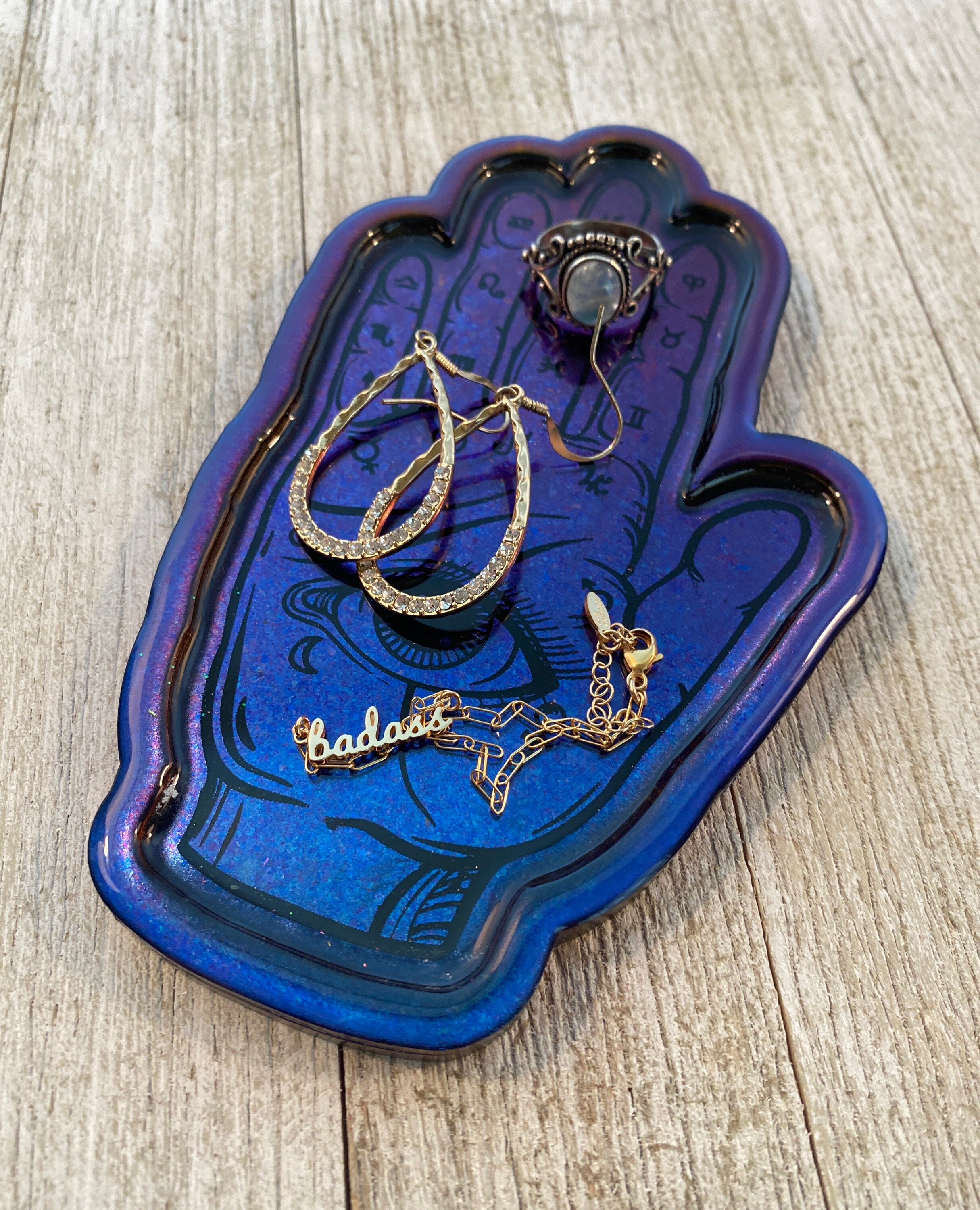 Palmistry Hand Jewelry Holder Etsy