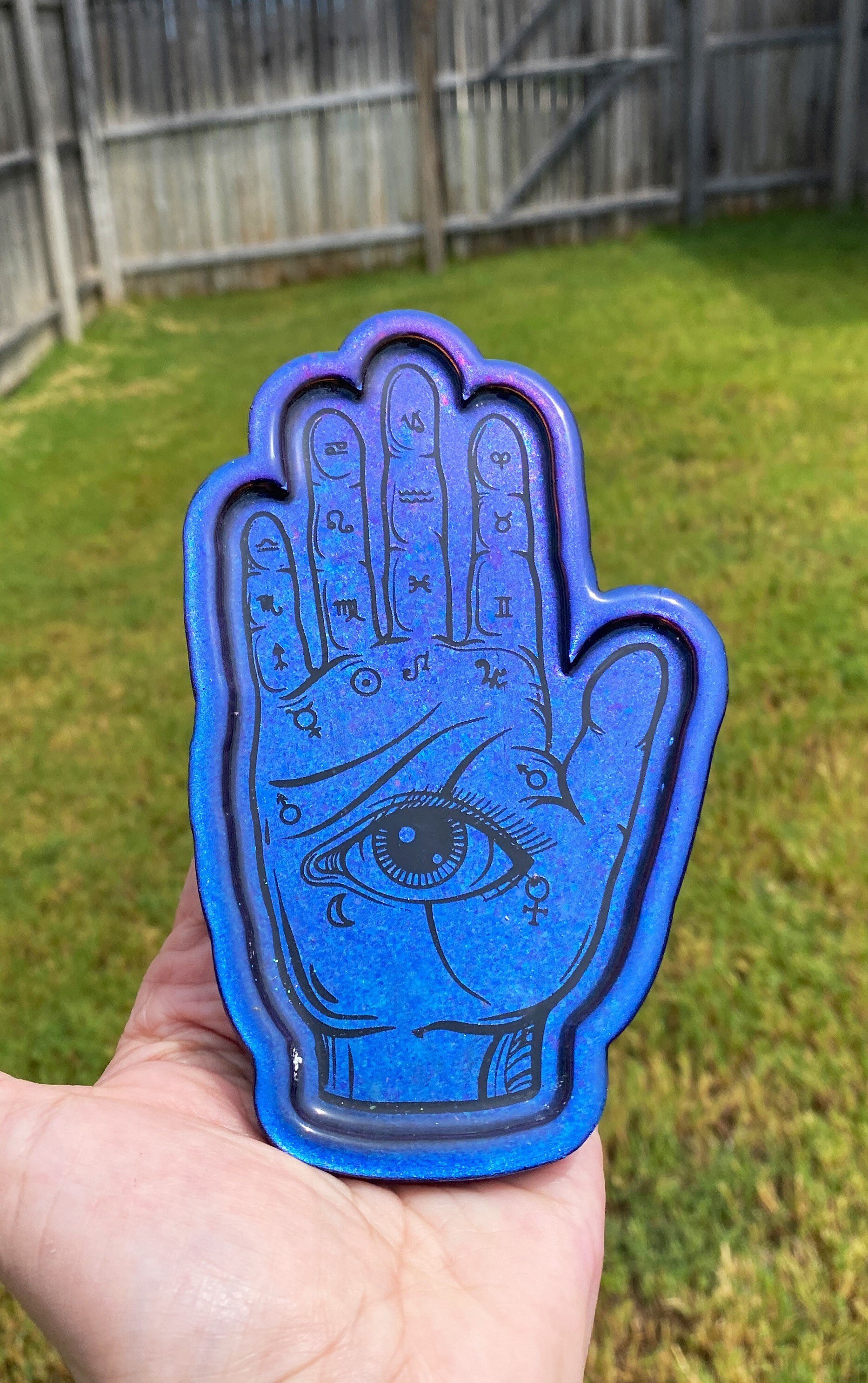 Palmistry Hand Jewelry Holder Etsy