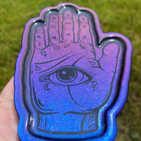 Palmistry Hand Jewelry Holder Etsy
