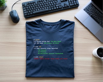 システム管理者Tシャツ – DevOps、IT管理者、シークレットサンタギフトに最適な、面白いLinuxアップタイムTシャツ