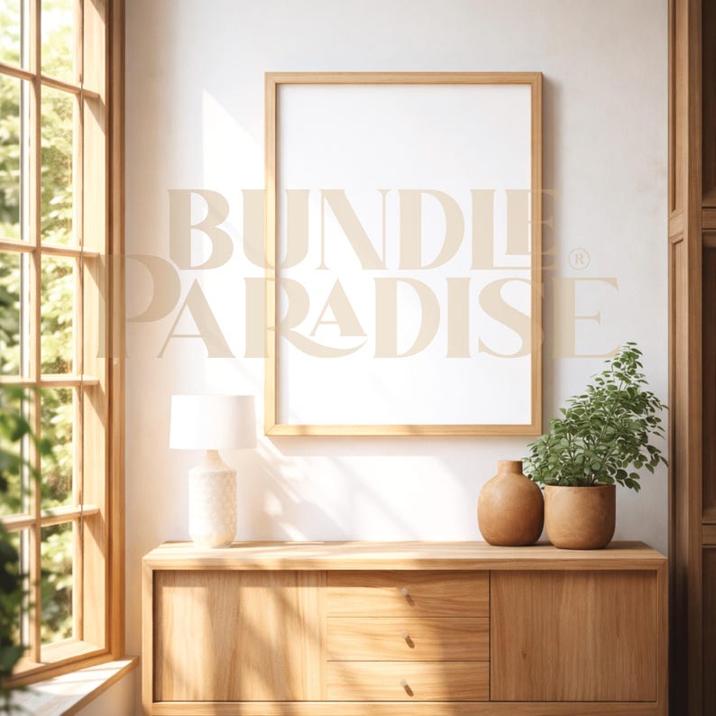 15 Wall Frame Mockups Bundle - Interior Wall Art Mockups - Poster & Frame Mockup Set JPG image 10