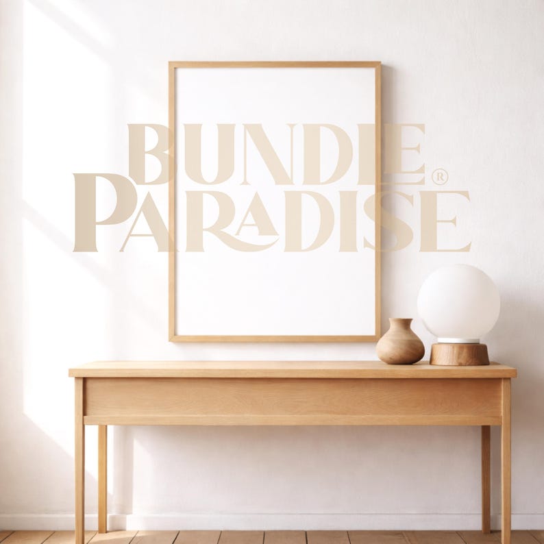 15 Wall Frame Mockups Bundle - Interior Wall Art Mockups - Poster & Frame Mockup Set JPG image 12