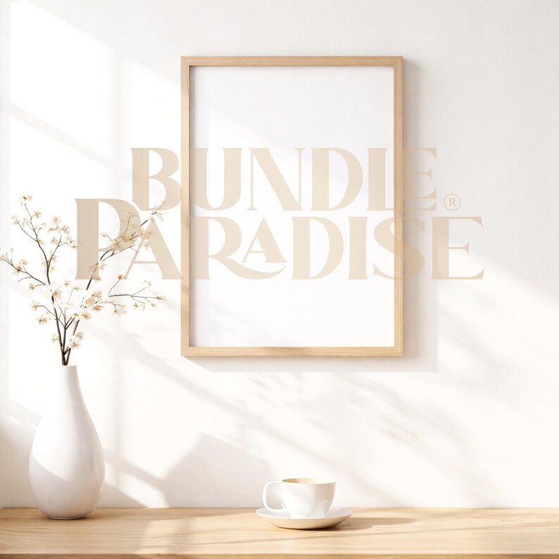 15 Wall Frame Mockups Bundle - Interior Wall Art Mockups - Poster & Frame Mockup Set JPG image 8