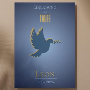 Comunhão, Confirmação, Batismo, Convite DinA6 Template Canva, Personalizável