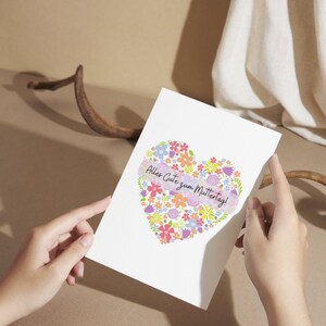Biglietto di auguri per la festa della mamma stampato: amorevolmente progettato e pronto per la spedizione, per tutte le mamme