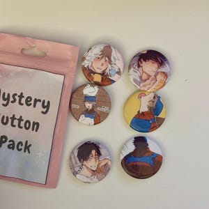 BL Manhwa Button Pin Myster Pack | Yaoi | Gift Ideas