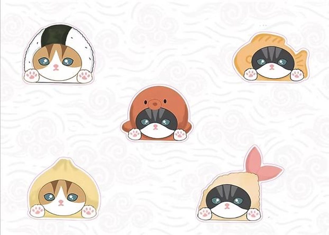 Japanese Inspired Mofusand Peaker | Inspired Sticker | Kawaii | Gift ...