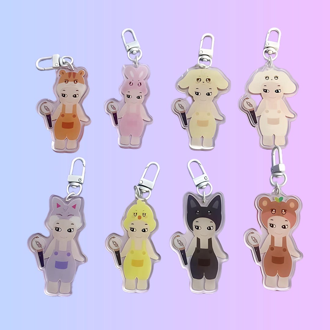 Aniteez Keychains Aniteez Sonny Angel Acrylic Keychain | Ateez Keychain | Shaker Keychain ...