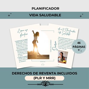 Healthy Living Planner PDF; Plan for Physical, Mental and Emotional Wellbeing; Resell Rights; Health and Self-Care Journal