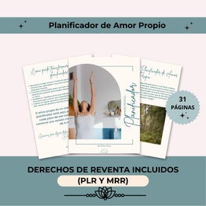 Self-Love Planner PDF; Self-Care and Wellness Tool; Includes Resale Rights; Reconnect with Yourself; Reflection