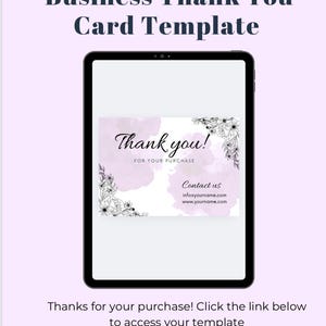 Thank you business card , cartão de agradecimento