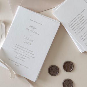 Letterpress Wedding Invitation | Classic Wedding | Luxury Invitation | Elegant Wedding | Timeless Invitation | Foil Invitation