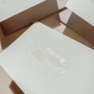 Mini Bridesmaid Proposal Card - Will You Be My Bridesmaid Card | Bridesmaid Card | Bridal Party Card | Foil Bridesmaid Proposal