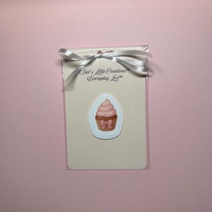 Rosa Cupcake Aufkleber - Kawaii Dessert Vinyl für Journale, Wasserflaschen & Geschenke