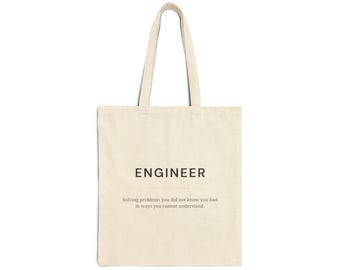 Bolso de tela divertido para ingenieros, regalo para ingenieros, bolso de lona, regalo de ingeniería, solución de problemas que no sabías que tenías, regalo para ingenieros de software