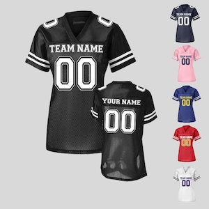 Customized Football Jersey – Personalized with Your Name & Number, Team Fan Gift for Adults And Women, Custom Game Day Shirt