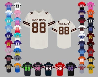 Camiseta de fútbol personalizada, camiseta con nombre y número bordados o impresos, uniforme de equipo para hombres, mujeres y niñas.