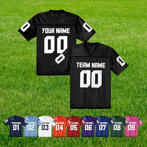 Custom Football Jersey, Personalized V-Neck Mesh Shirt with Print Name Number, Game Day Soccer Style for Fans or Teams, Uniform Outfits