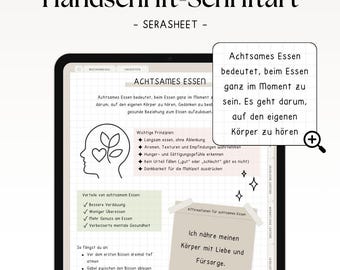 Digital font "Serasheet" for Goodnotes, Notability & Co. | noSheets