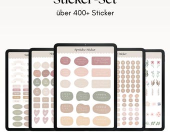 Digital Sticker Set | 400+ Stickers for your digital planners or diaries | noSheets