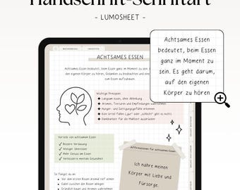Digital font "Lumosheet" for Goodnotes, Notability & Co. | noSheets