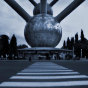 Bruxelles, Atomium I (stampa artistica, decorazione murale)