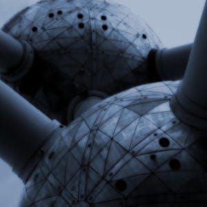 Bruxelles, Atomium II (stampa artistica, decorazione murale)