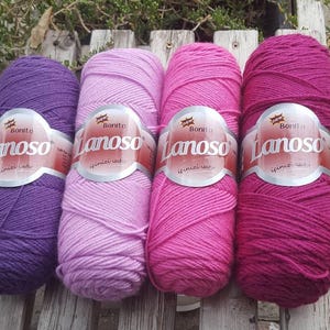 Bonito Wolle Garn Packung: 49% Wolle, Häkel-Strickprojekt