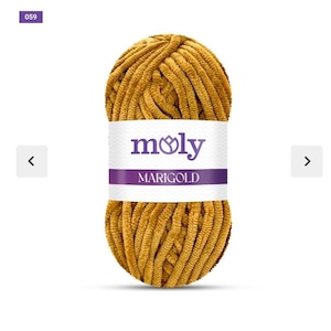 Chenille Yarn | Velvet Yarn | 100 g-100m | Super Bulky | Knitting & Crochet | Blanket  | Chunky Projects  | Amigurumi  | Stuffed Toy  |Vegan