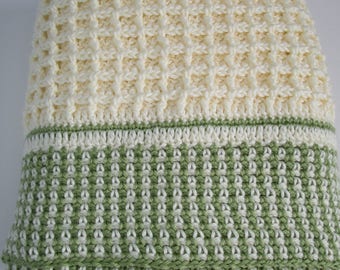Waffle Stitch Crochet Blanket Pattern: Easy Chunky Afghan (PDF Pattern)
