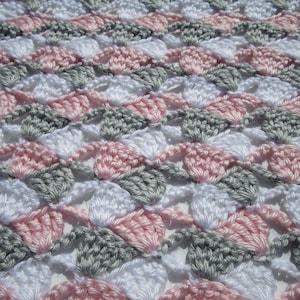 Crochet Baby Blanket, Crochet Throw Blanket, Crochet Afghan Pattern