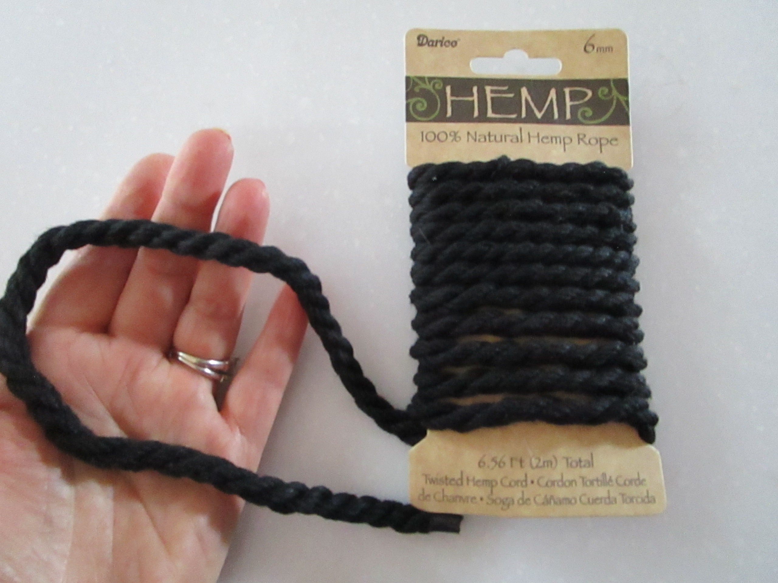 Organic Hemp Rope ¼ 6mm. Skin-friendly. Sweatshop-free made in