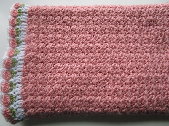 Crochet Patterns Flowers Baby Blanket Chunky Throw Beginner