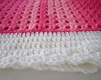 Crochet Baby Blanket Patterns, Afghan Chunky Throw, Rainbow PDF Beginner Easy