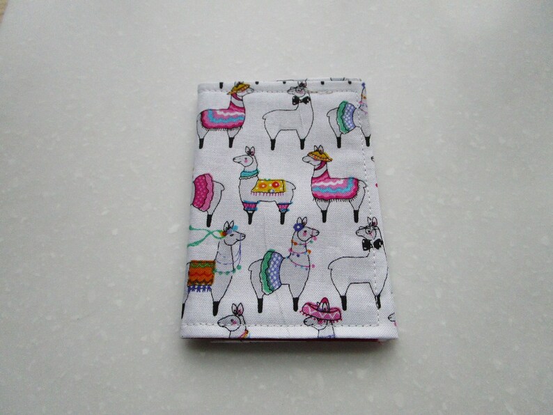 Badge ID Cactus Succulents Womens Wallet Llama Business Card Holder