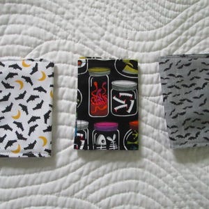 Regalo único de Halloween para niños: billetera con diseño de calavera y murciélago, tarjetero.